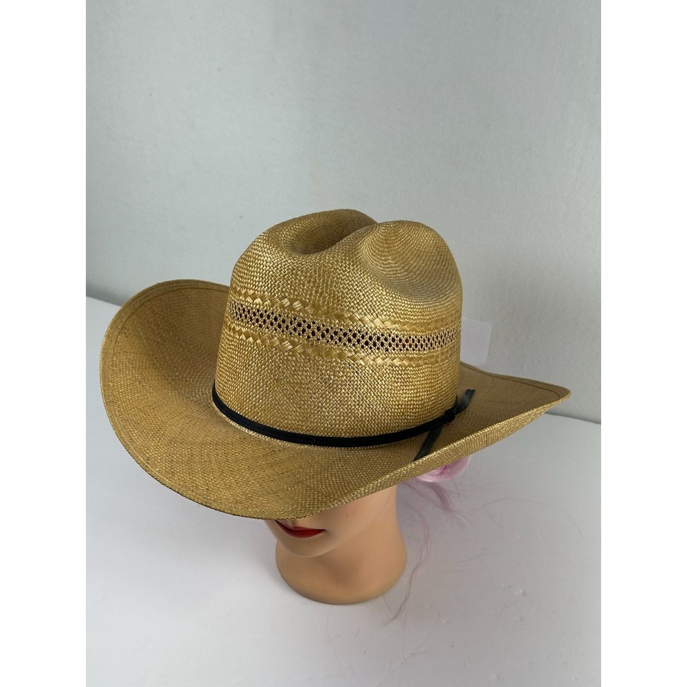 Resistol Self-Conforming Western Straw Hat Size 7 1/2 Maverick Saddlery